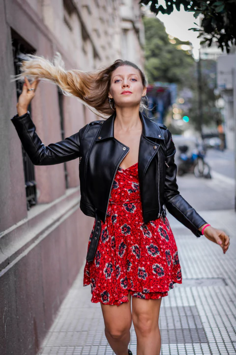 Agustina´s Jacket Cuero Ecológico Corta "AJ"