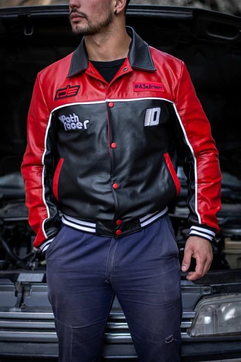 Bomber Path Racer Cuero Legitimo - comprar online