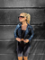 Campera Eco Cuero Classic Biker Azul "Cb2" en internet