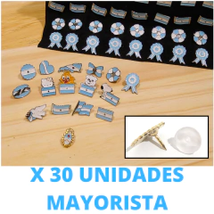 Escarapela Argentina Pin Prendedor Metal X30 Unidades - comprar online