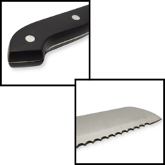 Cuchillos Set X6 Taco Madera Gastronomía Chef Cocina Bazar - pachos