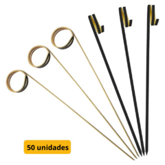 Pinches de bambu pack x 50 unidades - comprar online