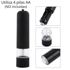Molinillo Pimentero Eléctrico Pilas Moledor Pimienta Bazar - tienda online