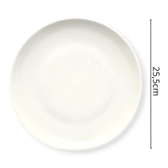 Plato Playo Redondo Grande Porcelana 26 Cm Blanco - comprar online