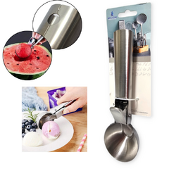 Cuchara Servir Helado Acero Inoxidable Gatillo Bochas Bazar