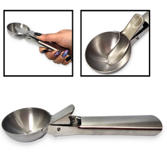 Cuchara Servir Helado Acero Inoxidable Gatillo Bochas Bazar en internet