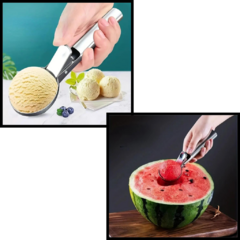 Cuchara Servir Helado Acero Inoxidable Gatillo Bochas Bazar - pachos