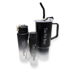 Botella 3 Pzs Deportiva Vaso Plastico Agua Sport Bazar en internet