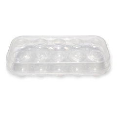 Imagen de Contenedor Huevos Huevera Apilable Tapa Plastico Bazar