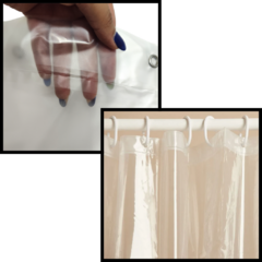Protector Cortina Baño Antihongos Impermeable Pvc Reforzado - pachos