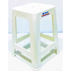 Banqueta Plástica Apilable Reforzada Blanco - comprar online