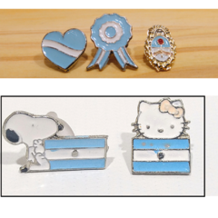 Escarapela Argentina Pin Prendedor Metal X30 Unidades - pachos