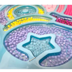 Juguete set accesorios para armar pulseras Tini collares infantil - Pachos