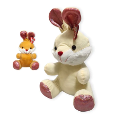Juego Peluche Conejo Orejas Largas Infantil Suave Mediano