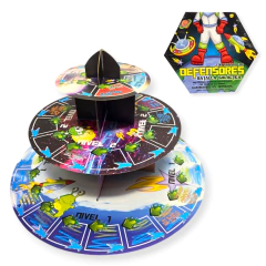 juego de mesa defensores batalla galáctica tablero 3d
