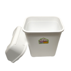 Tacho cesto Basura Vaiven 20 Lts Cocina Plastico Blanco en internet