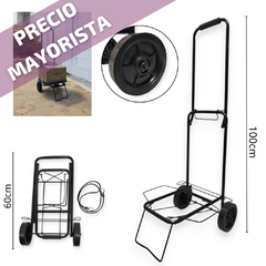 a changuito Carrito carro plegable compras cajas porta valijas metal - comprar online