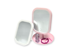 Espejo Luz Led Recargable Usb Mesa Maquillaje 3 Intensidades - tienda online