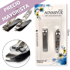 cosmetica alicate Corta Uñas X6 Blister Manicura Pedicura Acero