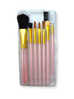 cosmetica Set Brochas Pinceles 7 Piezas Maquillaje - pachos