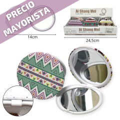 Espejito Espejo Doble faz cartera guarda regaleria
