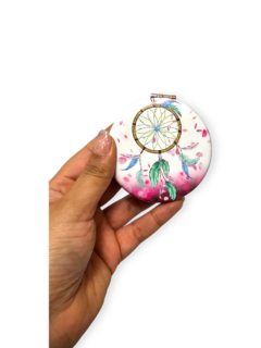 Imagen de Espejito Espejo Doble faz metal atrapa sueño cartera aumento regaleria