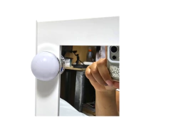 Espejo Hollywood Maquillaje Led 6 Focos A Pila Cosmetica en internet