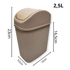 Cesto Tacho Basura Papelero Chico Vaiven Cocina Plastico - comprar online