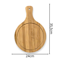 Tabla Mango Madera Bamboo Cortar Picar Bazar en internet