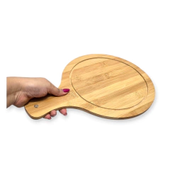Tabla Mango Madera Bamboo Cortar Picar Bazar - Pachos