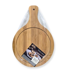 Tabla Mango Madera Bamboo Cortar Picar Bazar - comprar online