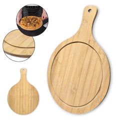 Tabla Mango Madera Bamboo Cortar Picar Bazar - comprar online