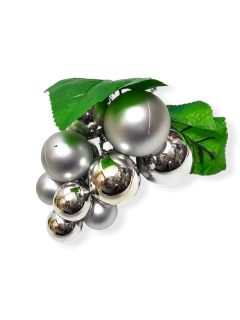 Adornos Uva Plastico Deco Brillo Mate Navideña Colgante - Pachos