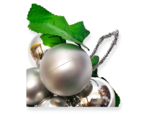 Imagen de Adornos Uva Plastico Deco Brillo Mate Navideña Colgante