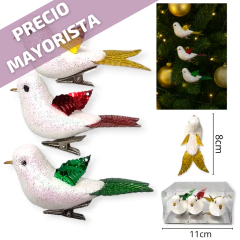 PAJARITOS 3 PCS 11X10X5X5CM - comprar online