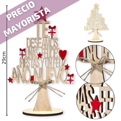 MADERA FIGURA MADERA ARBOL 29CM - comprar online