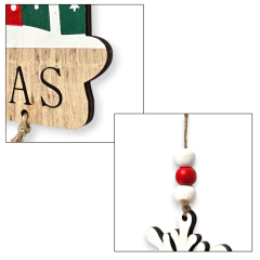 MADERA COLGANTE CARTEL PARA PUERTA 21CM - Pachos