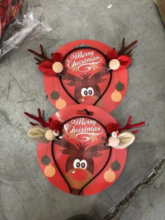 VINCHA NAVIDEÑA RENO 2 MODELOS EN BLISTER 14CM - tienda online