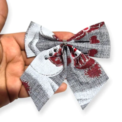 MOÑO TELA SET 4 PIEZAS 9X9CM ESTAMPADO 2 COLORES - tienda online