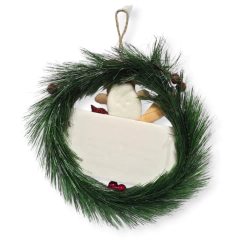 Imagen de CORONA NAVIDEÑA PARA PUERTA WELCOME 22CM