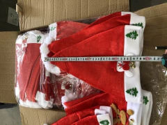 PAÑO GORRO LISO TERCIOPELO 28X38CM PAPA NOEL - tienda online