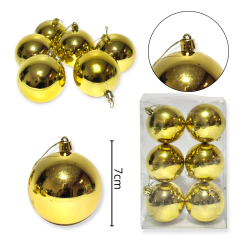 Adorno navideño globos Bolas deco lisas navidad - comprar online