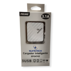 Cargador Inteligente Sunstech 3 Usb 3.1a - tienda online