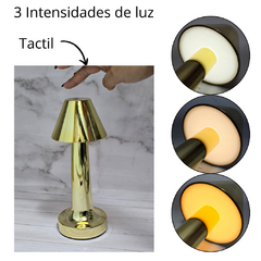 a Lámpara Velador led De Mesa cono Plastico Táctil Led Recargable Usb en internet