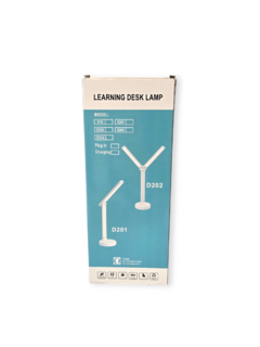 Lampara Velador Escritorio Led Doble Aspa Recargable Usb - pachos