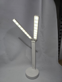 Lampara Velador Escritorio Led Doble Aspa Recargable Usb