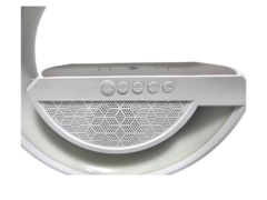 Lampara Led Parlante Luces Cargador Inalámbrico Velador - tienda online