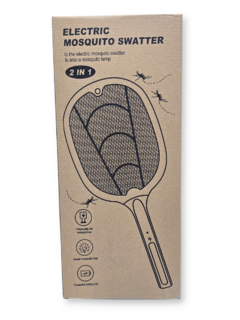 Mata Mosquitos Raqueta Moscas Insectos Con Base Recargable - pachos