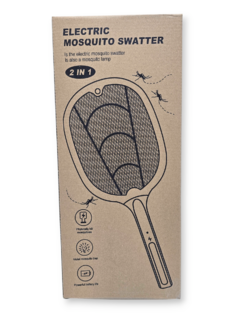 Raqueta Mata Mosquitos Moscas Insectos Con Base Recargable - comprar online