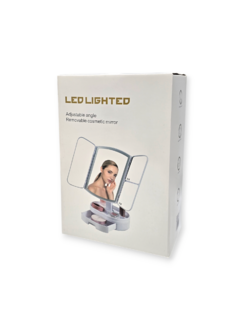 Espejo Maquillaje Led Luz Plegable Recargable tocador - comprar online